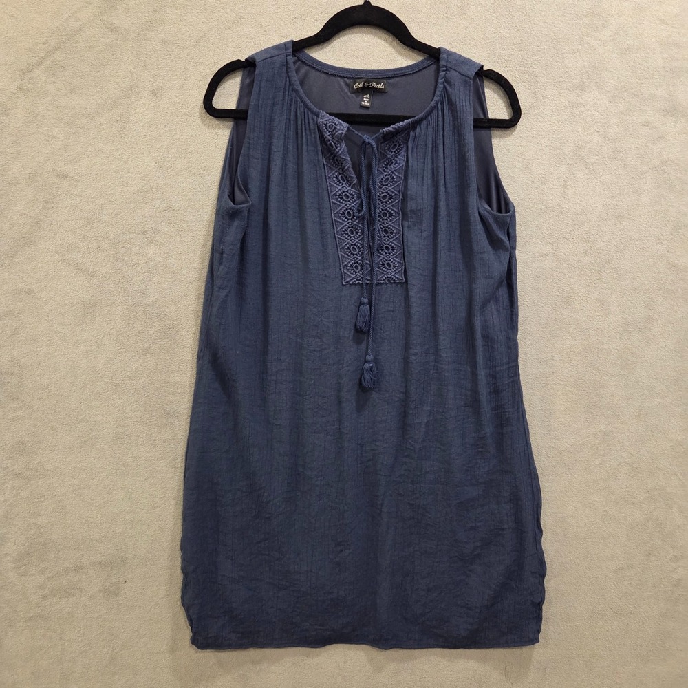 Cloth & People Peasant‎ Dress Women's Size Medium Tassle Casual Beach Boho